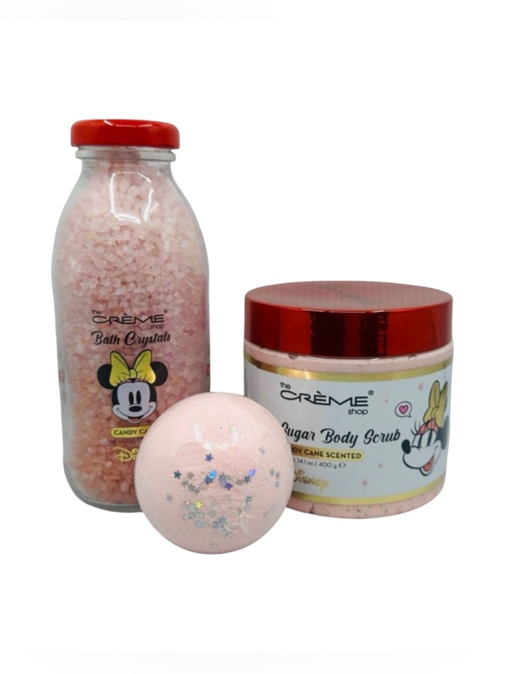 The Crème Shop x Disney Sweetheart Spa Set - Bath Bomb, Body Scrub, Crystals